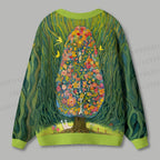 Flowers in Tree Ugly Cardigan Sweater