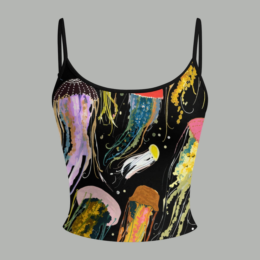 Multicolor Jellyfish Top & Elasticated Trousers Two-Piece Set