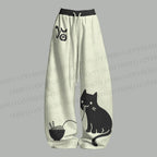 Ramen Cat Top & Elasticated Trousers Two-Piece Set