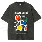 Unisex Joan Miró Poster Printed Washed Tee