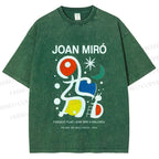 Unisex Joan Miró Poster Printed Washed Tee