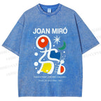 Unisex Joan Miró Poster Printed Washed Tee