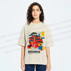 Unisex Bauhaus Pine Printed Washed Tee