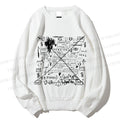 Unisex Jean-Michel Basquiat Graffiti Printed Sweatshirt