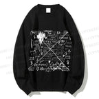 Unisex Jean-Michel Basquiat Graffiti Printed Sweatshirt