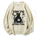 Unisex Tokyo Record Store Printed Sweatshirt