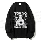 Unisex Tokyo Record Store Printed Sweatshirt