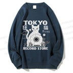 Unisex Tokyo Record Store Printed Sweatshirt