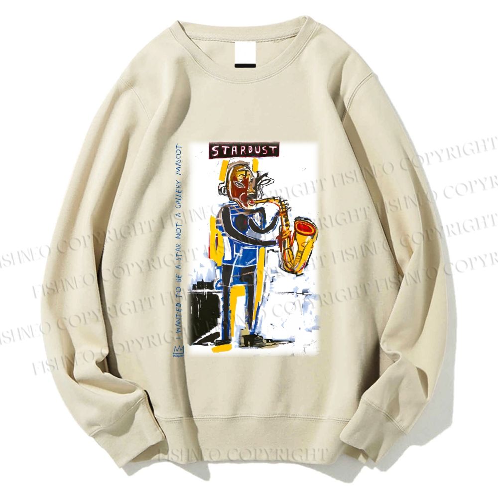 Unisex Jean-Michel Basquiat Stardust Printed Sweatshirt