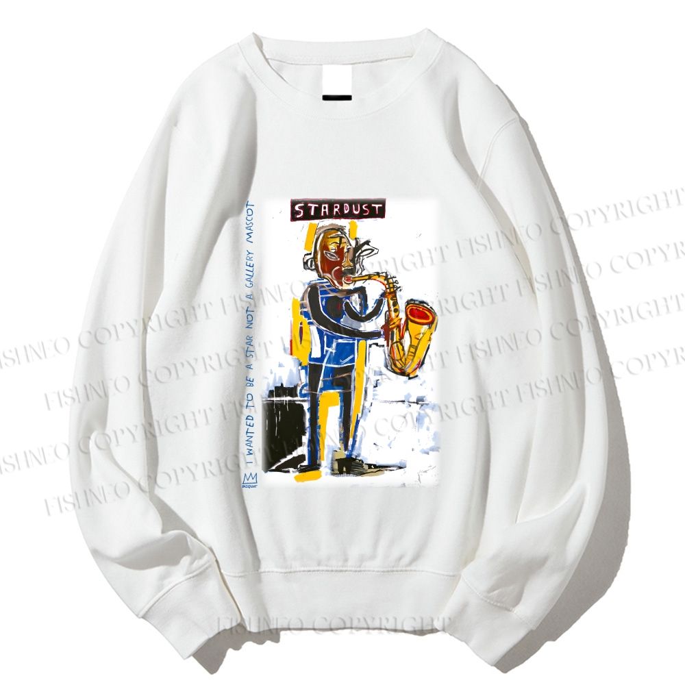 Unisex Jean-Michel Basquiat Stardust Printed Sweatshirt
