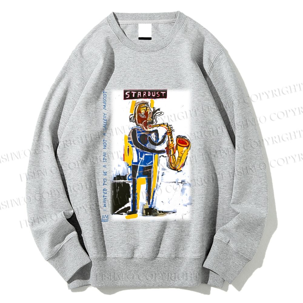 Unisex Jean-Michel Basquiat Stardust Printed Sweatshirt