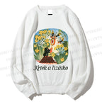 Unisex The Little Mole With Bee Printed Sweatshirt
