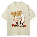 Unisex Pulp Fiction Halloween Style Printed Washed Tee