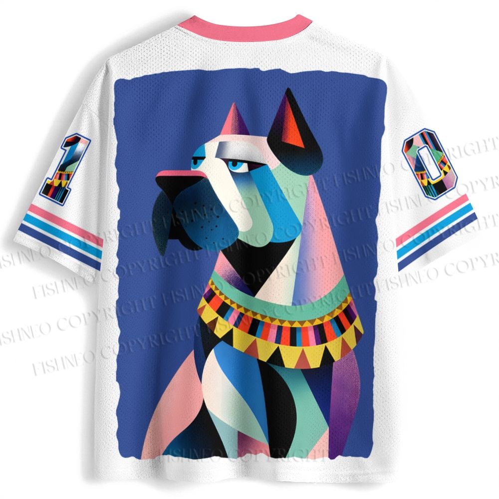 Geometric Dog Jersey Shirts