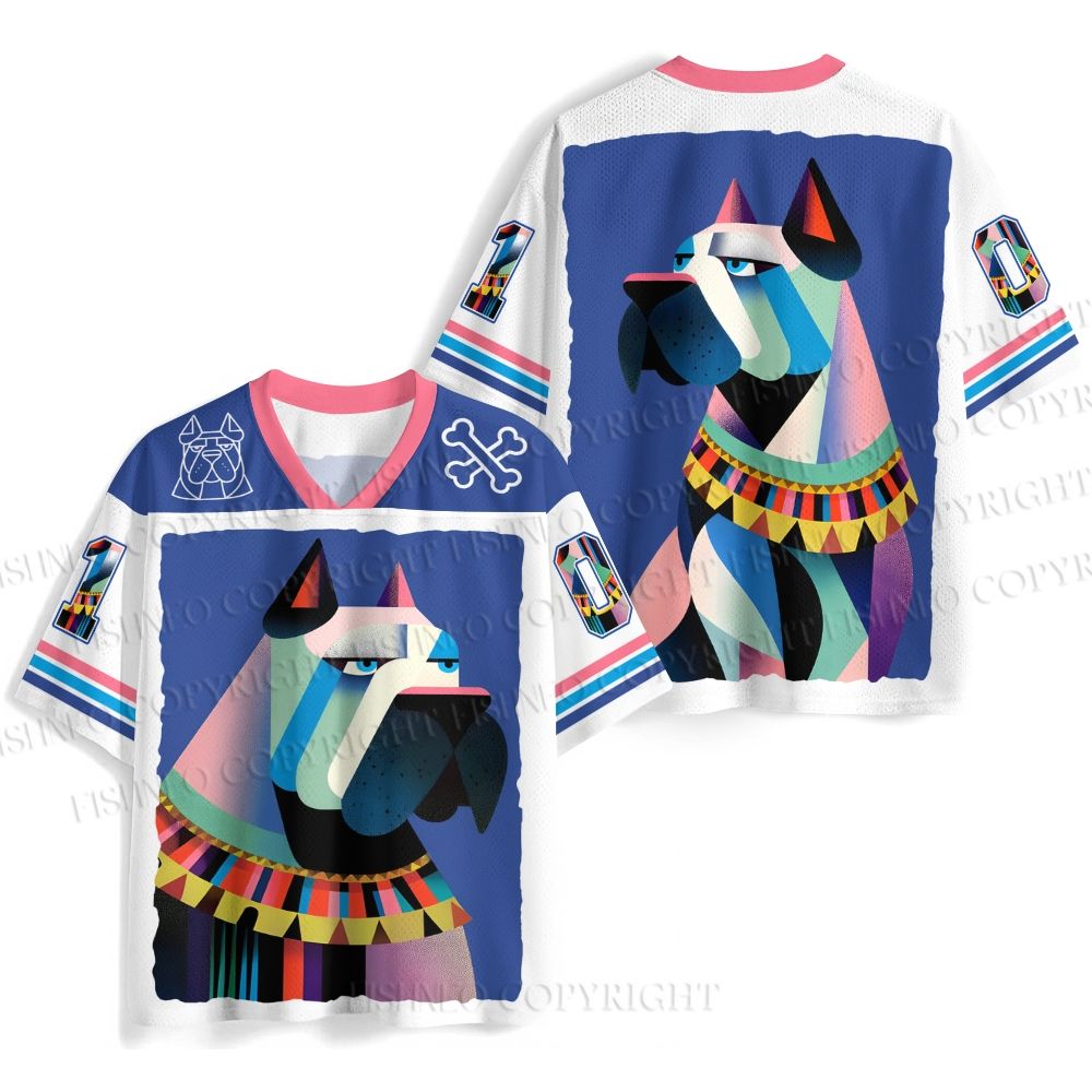 Geometric Dog Jersey Shirts