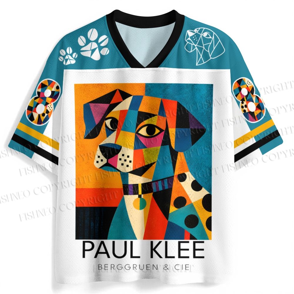 Paul Klee Geometric Dog Jersey Shirts