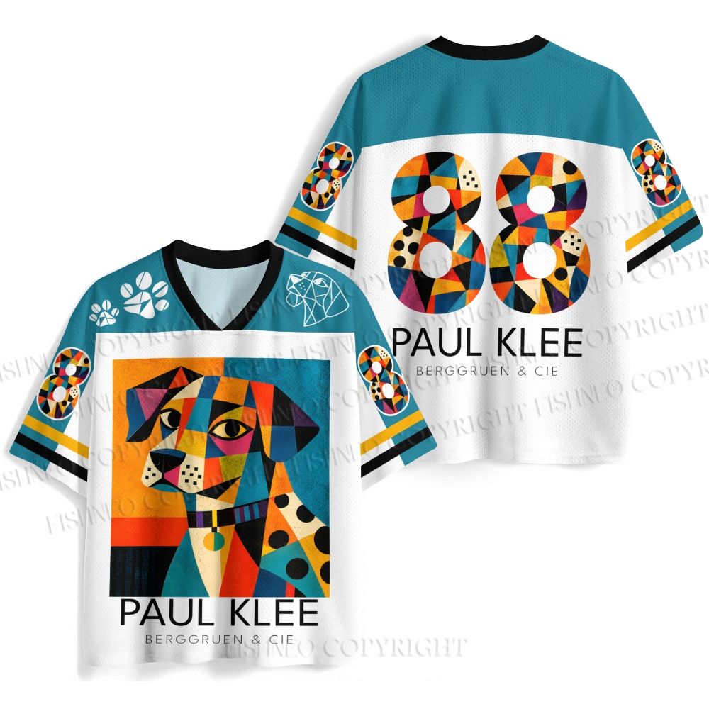 Paul Klee Geometric Dog Jersey Shirts