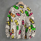 Halloween Mummy Eyes Crew Neck Sweater