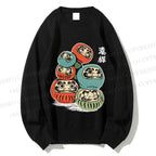 Unisex Daruma Doll Printed Sweatshirt