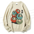 Unisex Daruma Doll Printed Sweatshirt