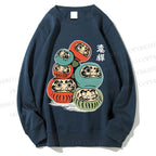 Unisex Daruma Doll Printed Sweatshirt