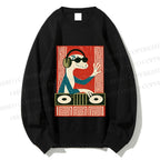 Unisex Gecko DJ Printed Sweatshirt