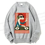 Unisex Gecko DJ Printed Sweatshirt