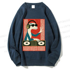 Unisex Gecko DJ Printed Sweatshirt