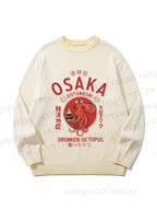 Unisex Drunken Octopus Japan Gradient Casual sweater