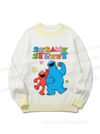 Unisex Sesame Street Gradient Casual sweater
