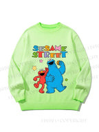 Unisex Sesame Street Gradient Casual sweater