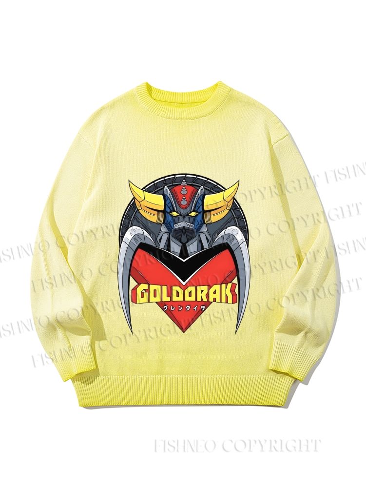 Unisex Mazinger Z Grendizer Gradient Casual sweater