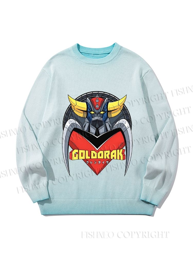 Unisex Mazinger Z Grendizer Gradient Casual sweater