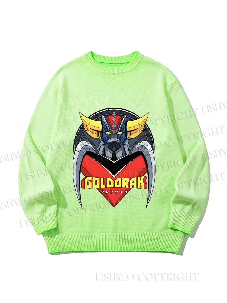 Unisex Mazinger Z Grendizer Gradient Casual sweater