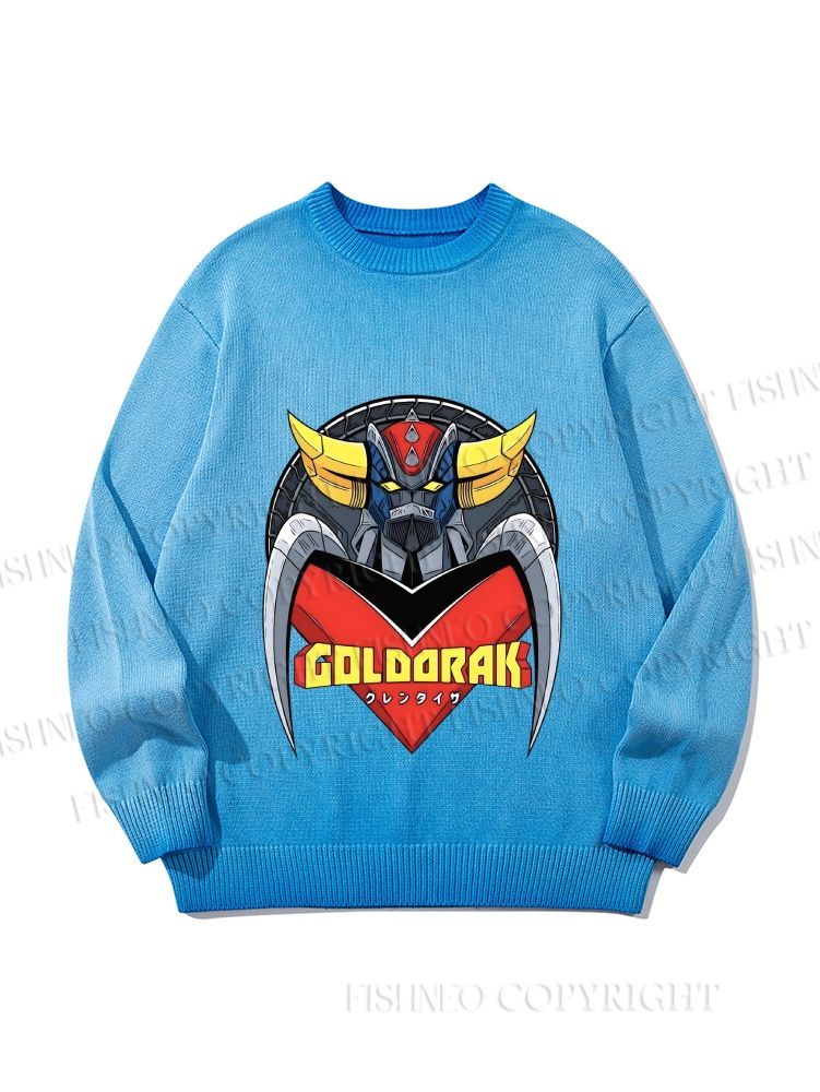 Unisex Mazinger Z Grendizer Gradient Casual sweater