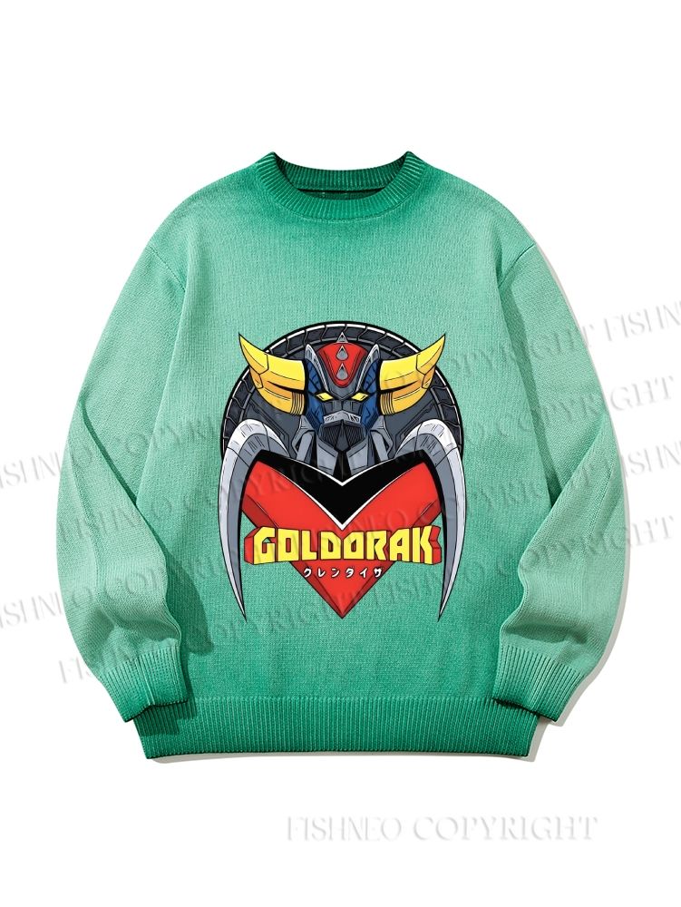 Unisex Mazinger Z Grendizer Gradient Casual sweater