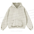 Unisex Octopus Printed washed hoodie