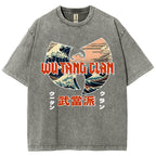 Wu-Tang Clan Ukiyoe Wave Vintage Wash Japanese Design T-Shirt