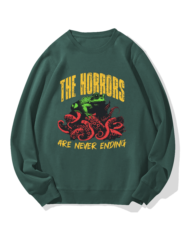 Horror Frog Cotton Sweatshirt