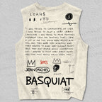 Unisex Jean-Michel Basquiat Graffiti Printed Tank Top
