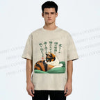 Unisex My lovely Cat Printed Washed Tee