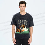 Unisex My lovely Cat Printed Washed Tee