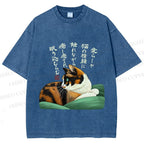 Unisex My lovely Cat Printed Washed Tee