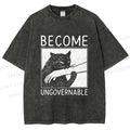 Unisex Become Ungovernable Printed Washed Tee