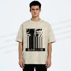 Unisex Gally Gunnm Printed Washed Tee