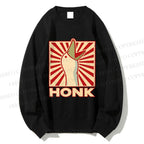 Unisex Goose Honk Printed Sweatshirt