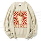 Unisex Goose Honk Printed Sweatshirt