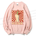 Unisex Goose Honk Printed Sweatshirt