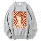 Unisex Goose Honk Printed Sweatshirt