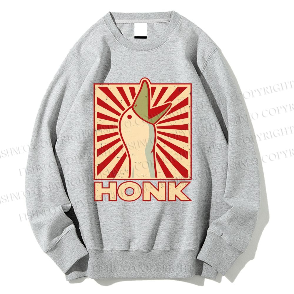 Unisex Goose Honk Printed Sweatshirt